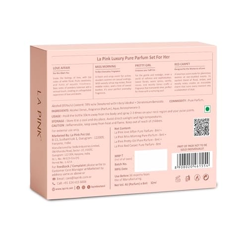 Perfume Gift Set - Floral & Fruity Notes Pack of 4