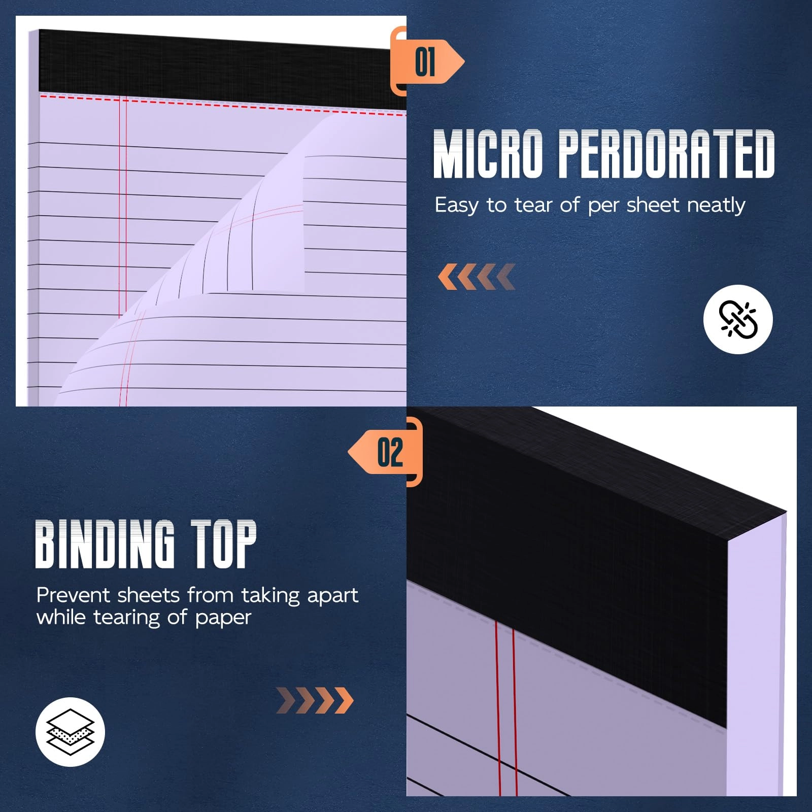 Legal Pad 8.5 x 11 Softcover - Lined 30 Sheets