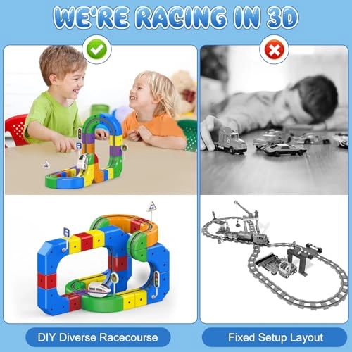 3D Anti-Gravity Train Set - 1:64 58 PCS