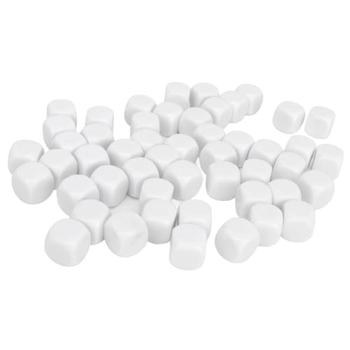 Blank Plastic Cubes - 4 years and up 50 pieces