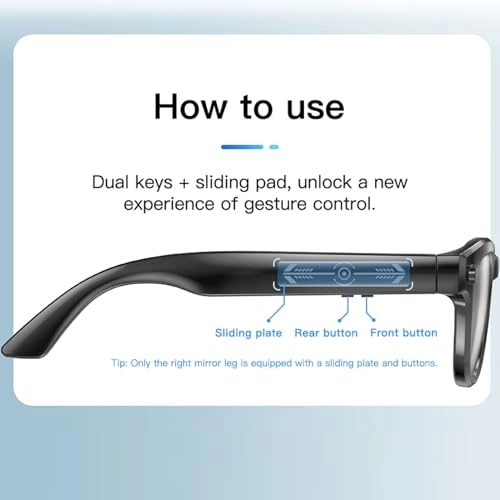 Ai Translator Smart Glasses - Bluetooth 11 Languages Color Change Lenses