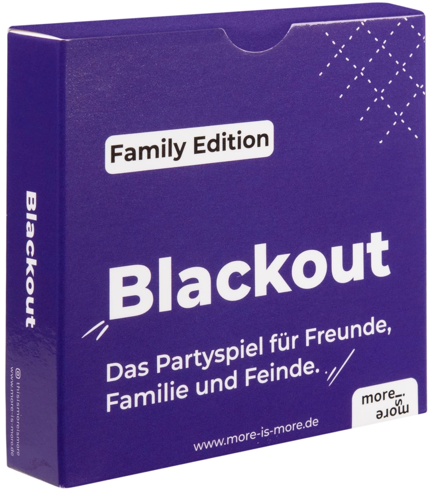 more is more Blackout Family Edition - Party Game 55 cards