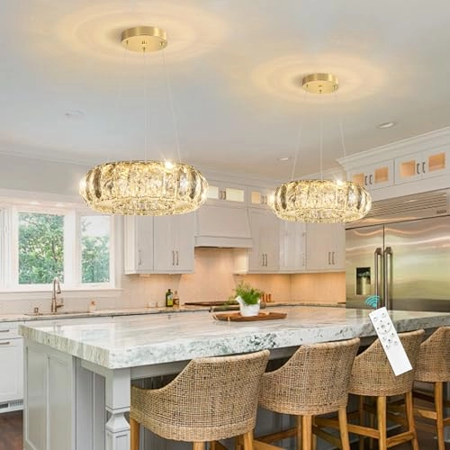 LED Ring Chandelier - min 3.9" to max 78"