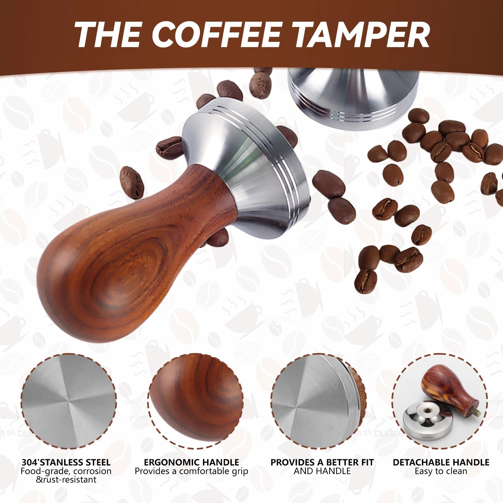 Coffee Tamper Set - 23PCS 51mm