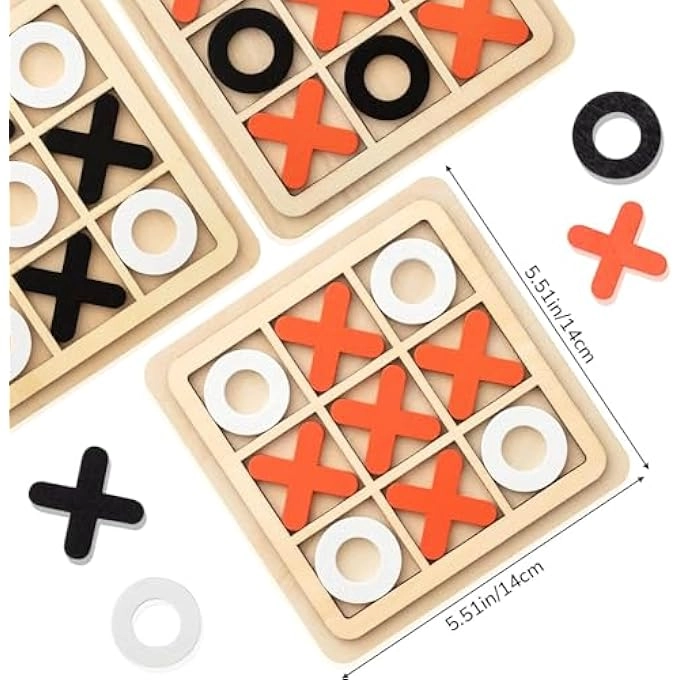 Tic Tac Toe - Wooden Mini