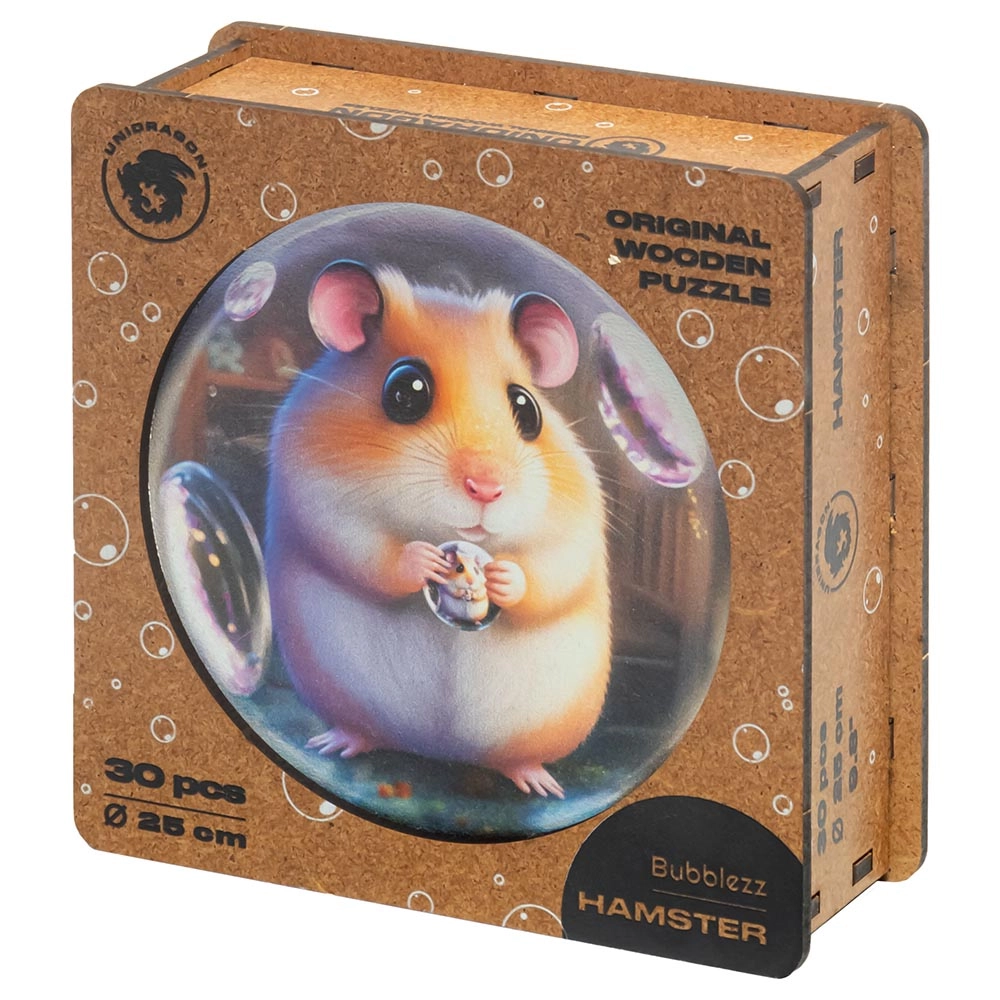 Hamster Bubblezz Wooden Puzzle (4107390-Hamster_Bubblezz) - 30 pcs