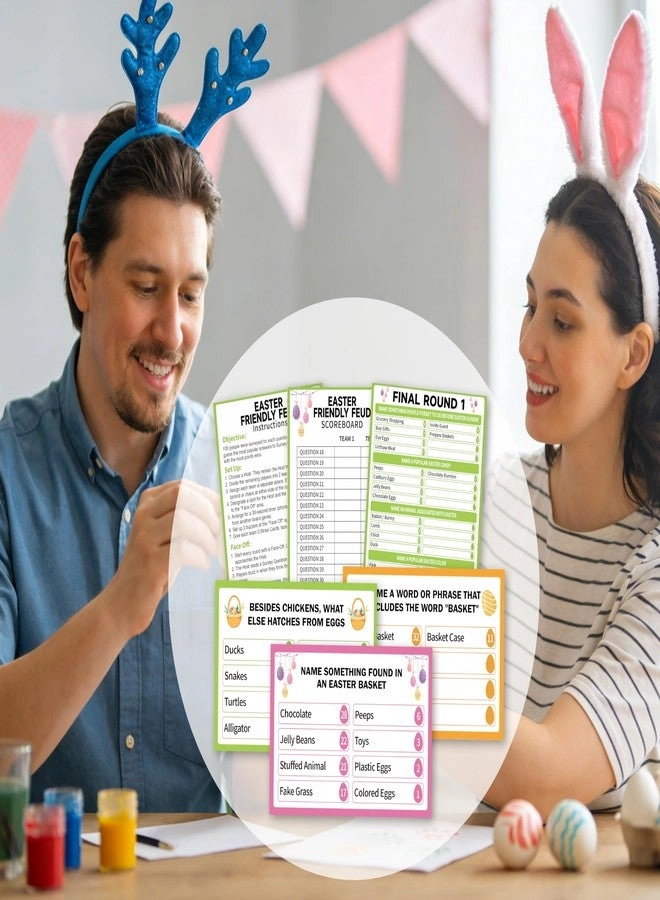 Easter Friendly Feud Game - 1 Pack 4 × 6 inches