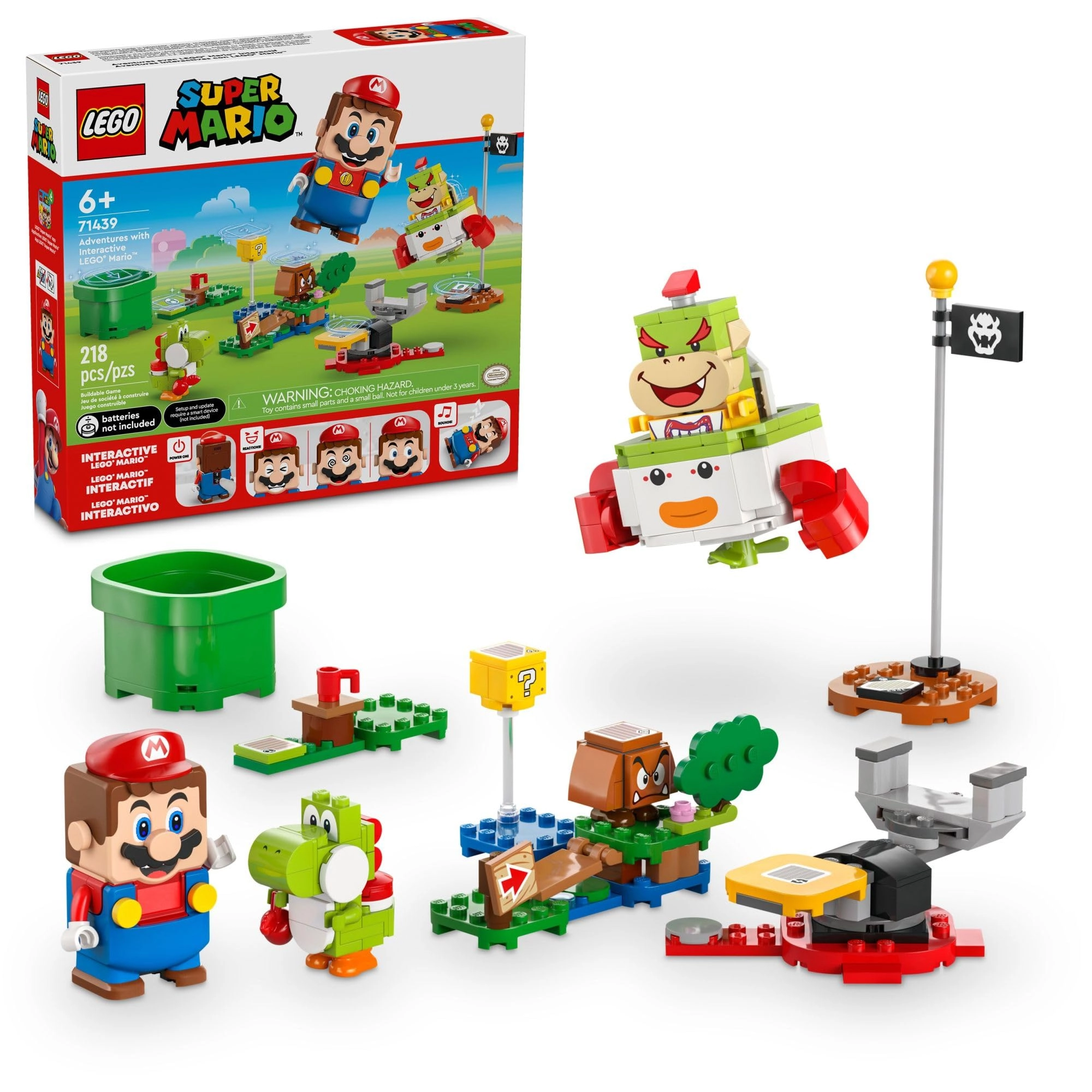 Super Mario Adventures With Interactive Mario Figure (71439)