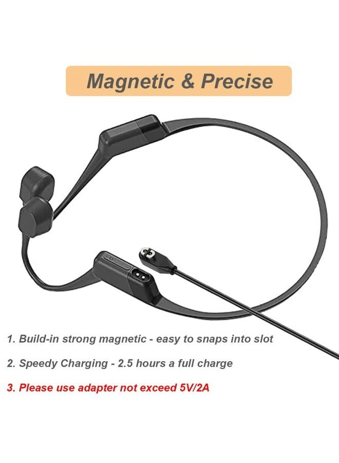Charging Cable - Magnetic 1m for Shokz OpenRun Pro Mini, AfterShokz Aeropex, OpenComm