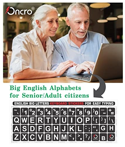 Keyboard Stickers - Pack of 2 Large Black