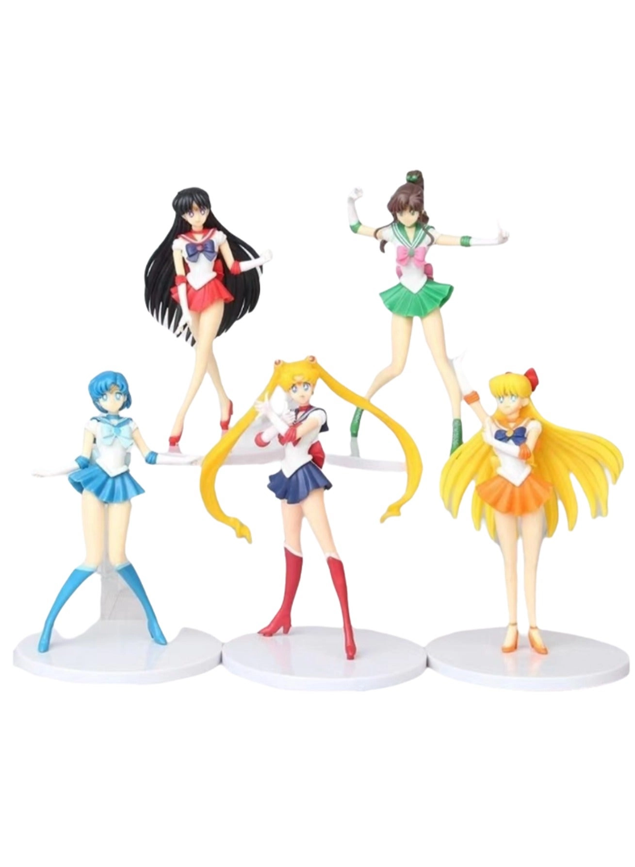 Generic Sailor Moon Figures - 18CM 5-Piece Bag Pack