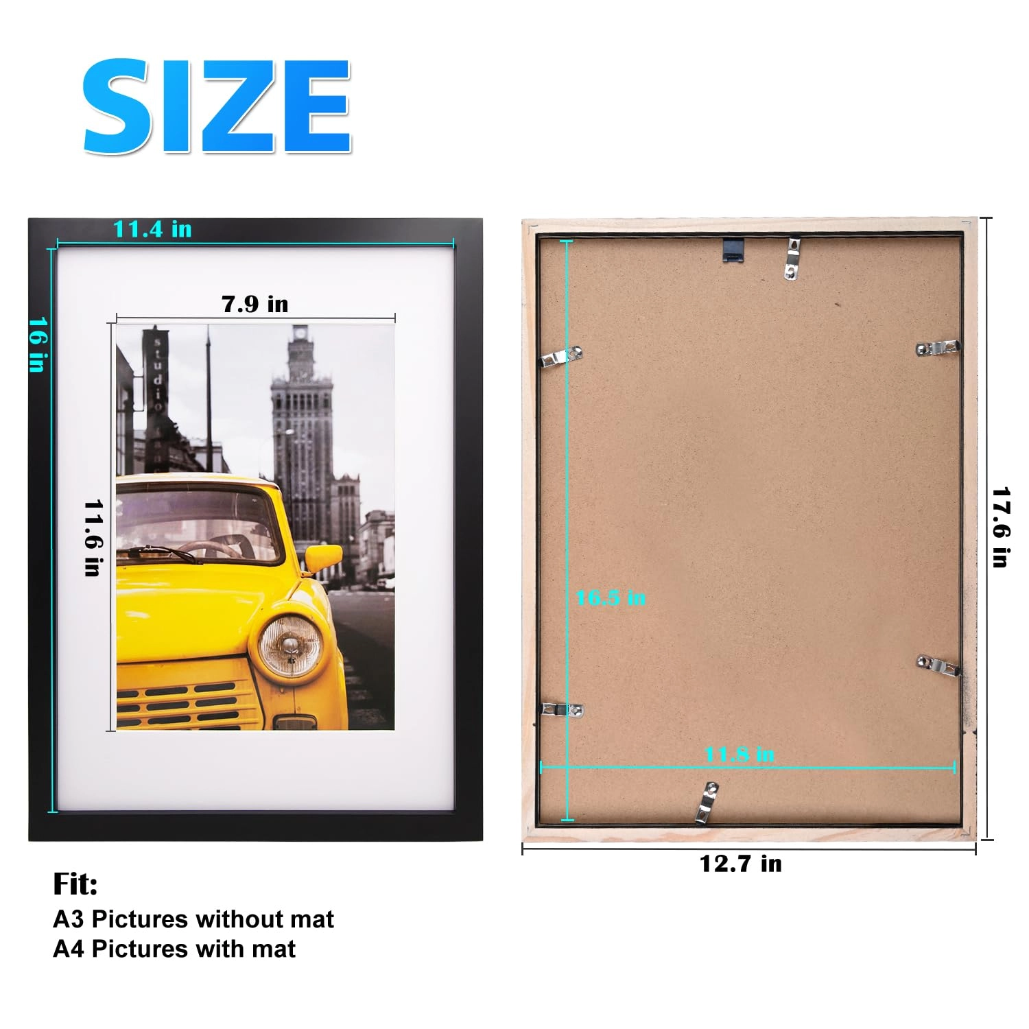 Solid Wood Frames - 29.7 X 42 cm