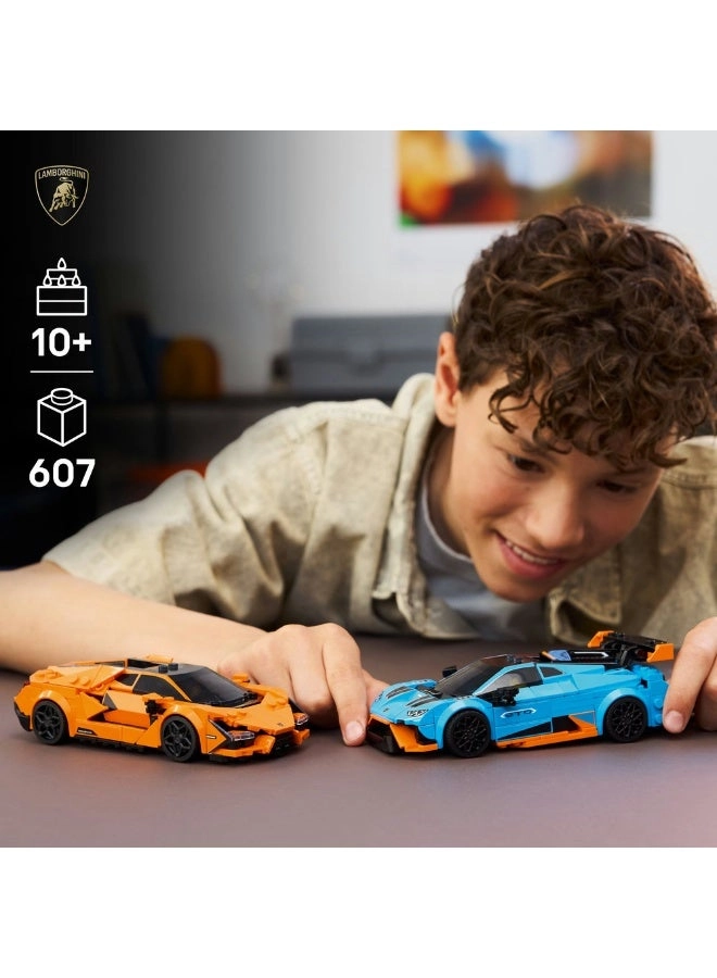 Speed Champions Lamborghini Revuelto + Speed Champions Lamborghini Huracán STO