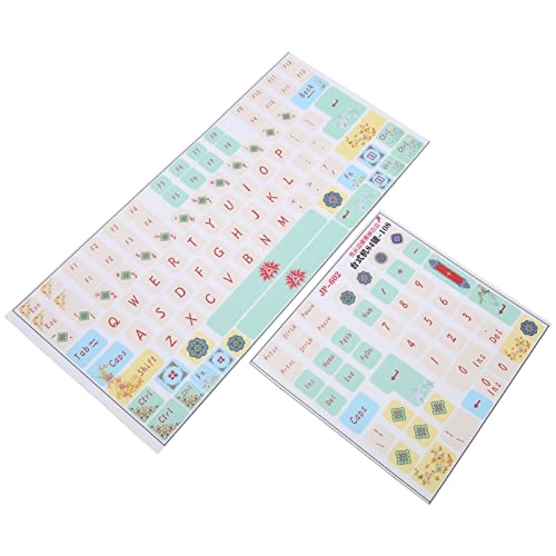 Mechanical Keyboard Sticker - 2Pcs 84-108 Key