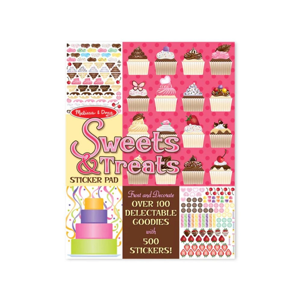Melissa & Doug Sweets & Treats Reusable Sticker Pad Multicolor 500 pcs
