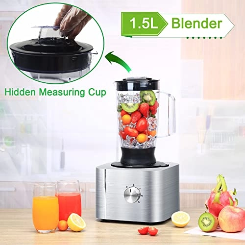 11-in-1 Food Processor and Blender - 3.2L 1100W