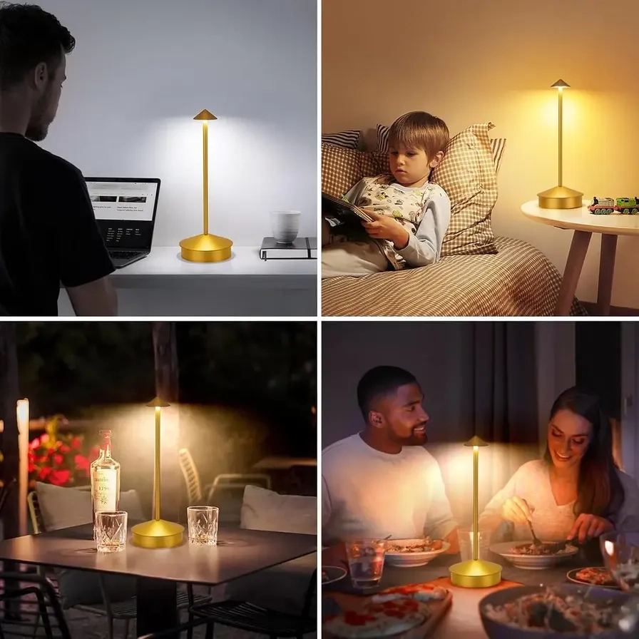Cordless USB Rechargable Dimmable Table Lamp - 3 W 2600mAh