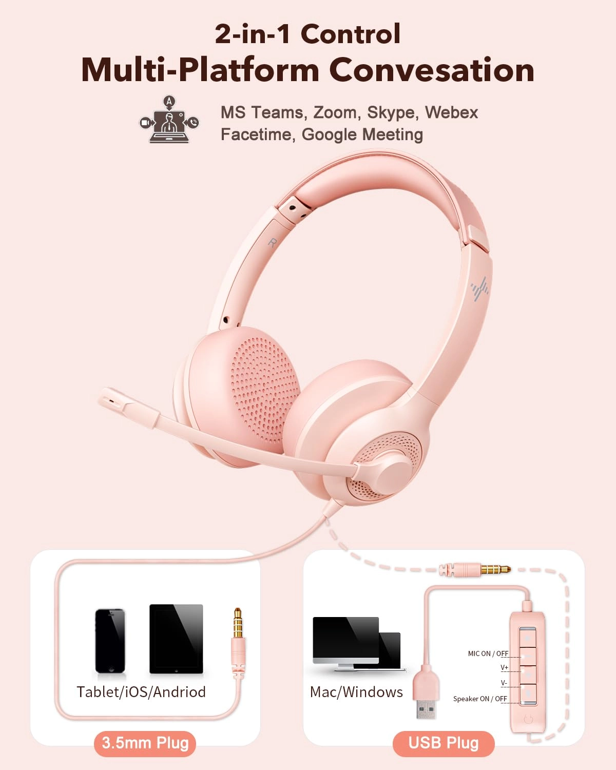 EH01 Wired Headset