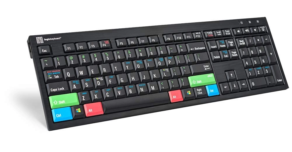 Logickeyboard Ergo Keyboard - USB