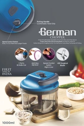 Manual Chopper - 1000ml 32-Blade