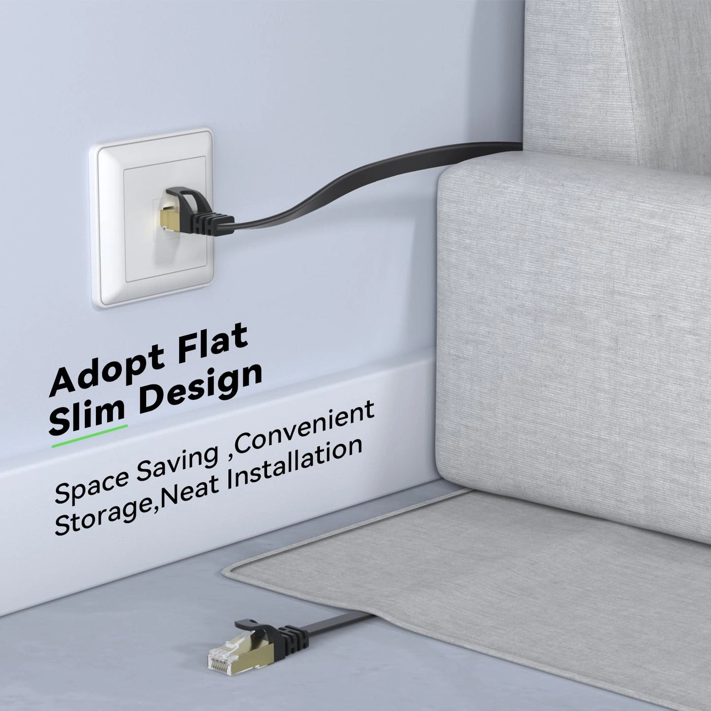 Cat8 Ethernet Cable - 50 FT