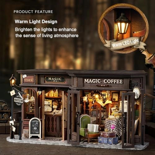 Miniature Wooden Dollhouse Furniture Kit - Creative Room 1:24