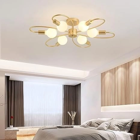 GOLD 6 LIGHT 151 CHANDELIER