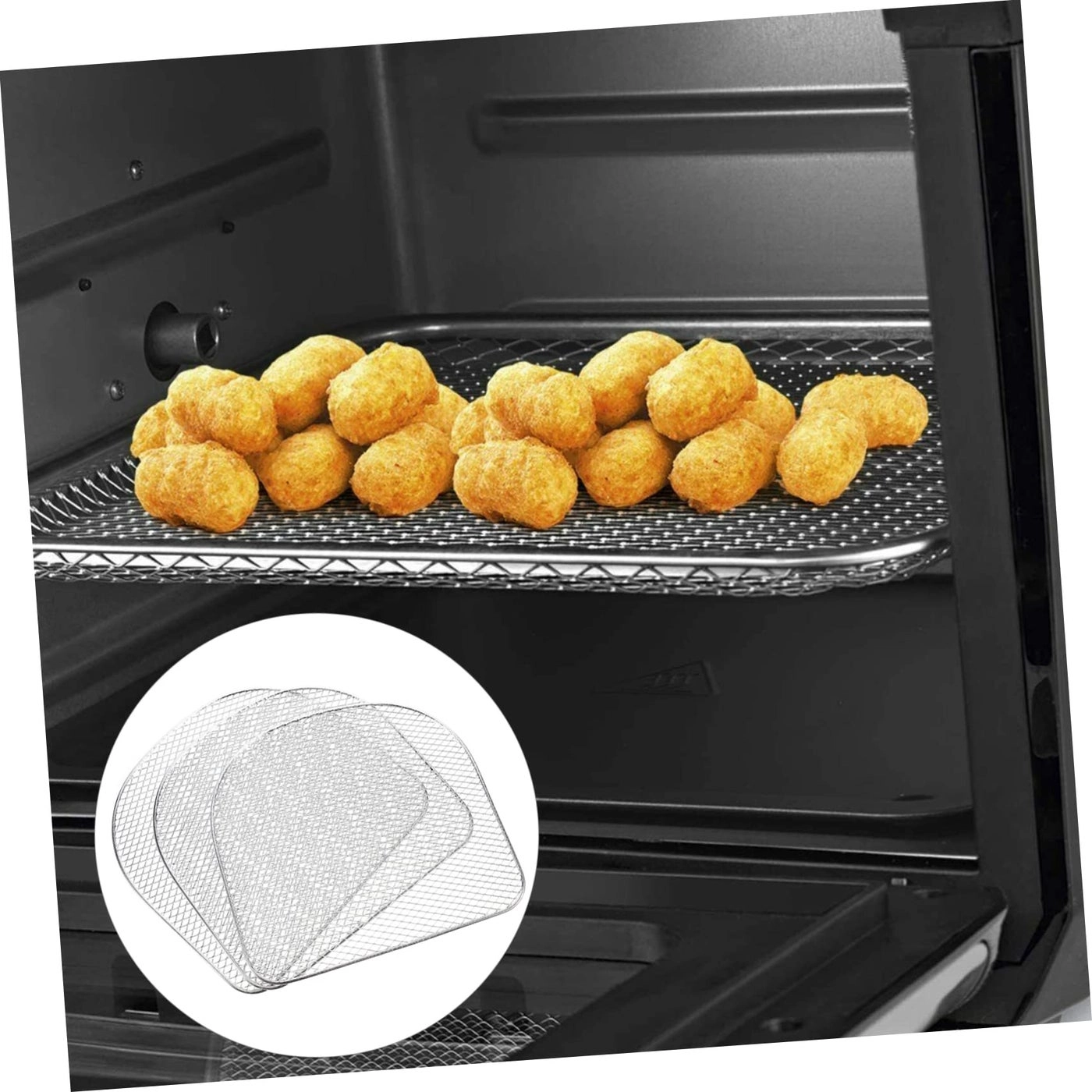 Stackable Air Fryer Rack - Stainless Steel 3 Pcs