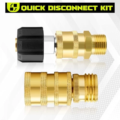 Ultimate Pressure Washer Adapter Set - Quick Disconnect Kit M22 Swivel 8-Pack