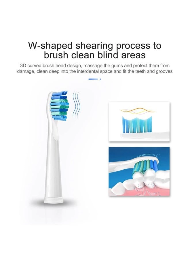 Toothbrush Replacement Heads - 5 Pack Compatible with FW-507/508/551/515/917/959/2011, FW-D1/D3/D7/D8
