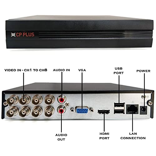 5MP Guard+ Colour Vision Camera + 8 CH DVR + 2 TB HDD