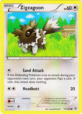 Pokemon USA, Inc. Zigzagoon (111/160) - XY Primal Clash