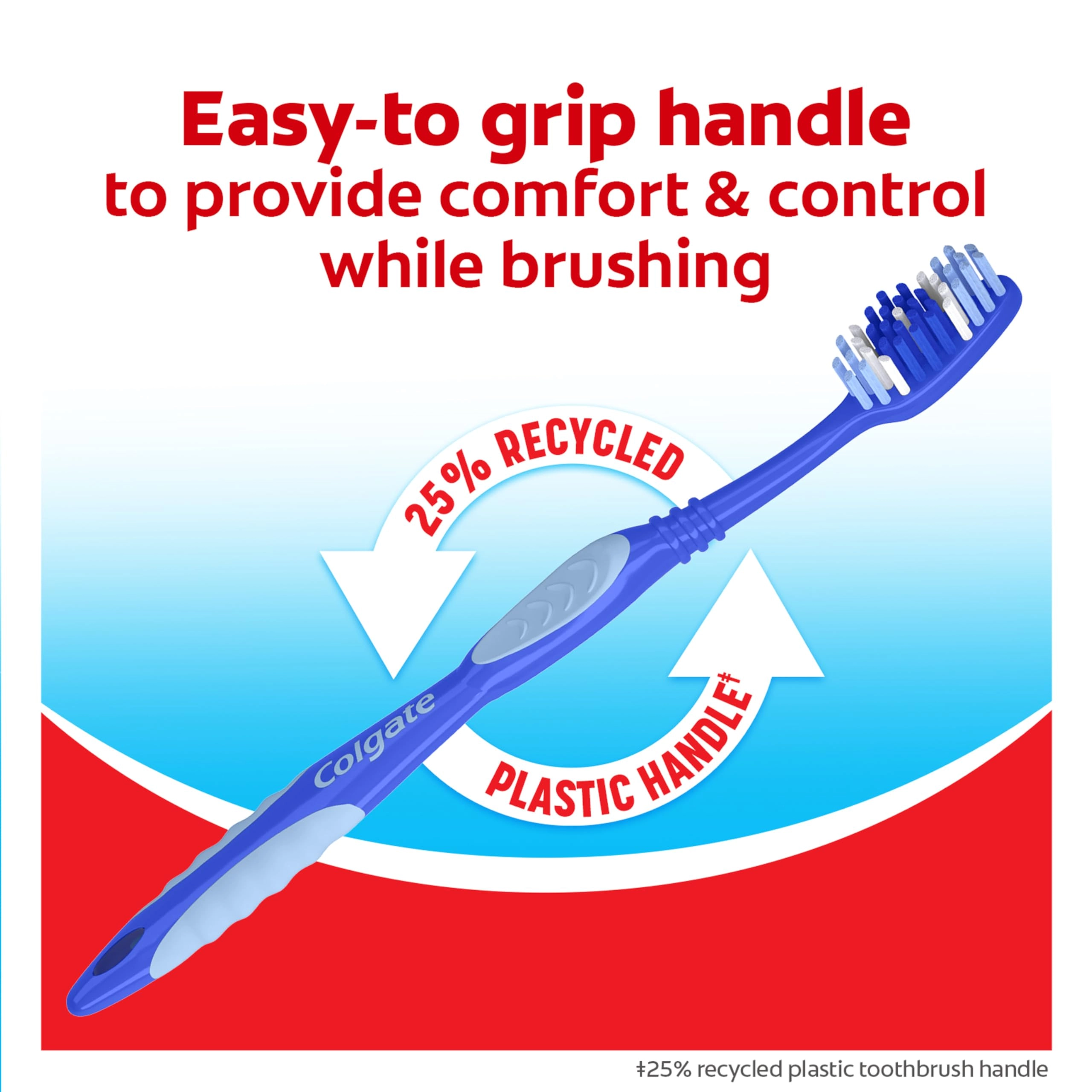 Extra Clean Full Head Toothbrush - Medium 6-Piece Pack