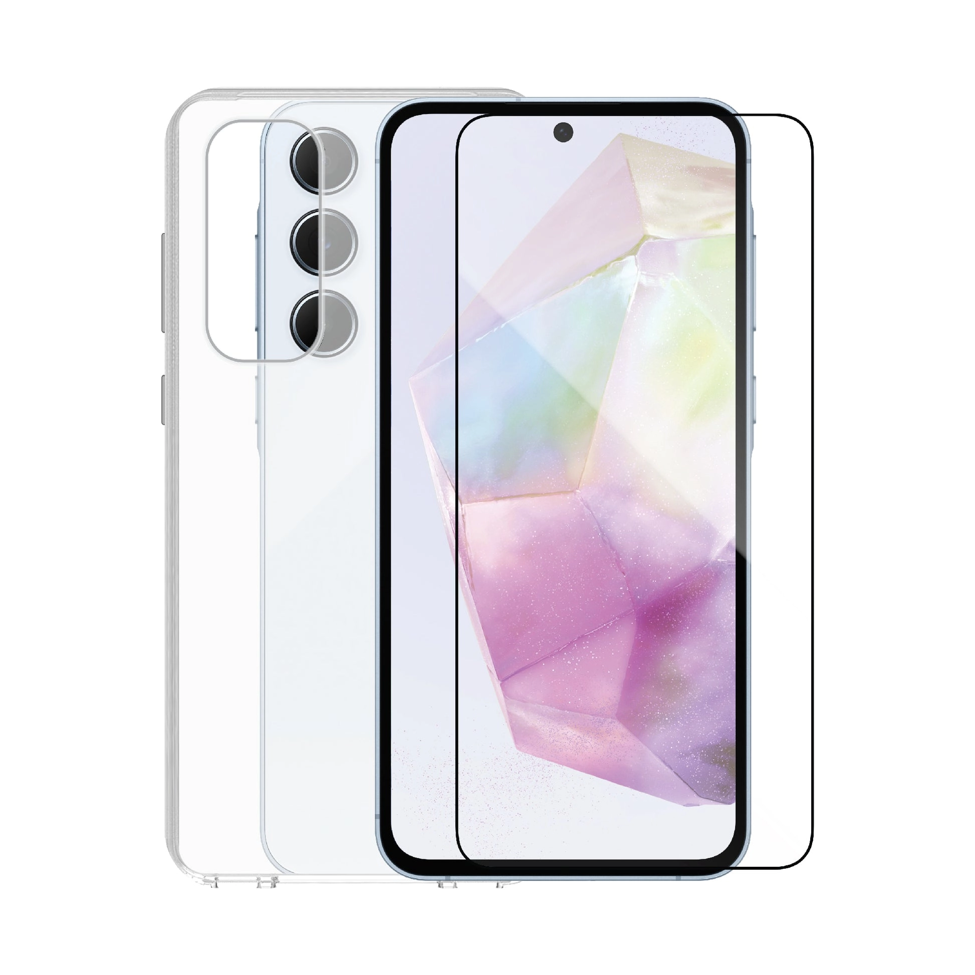 IGBA35 Clear Case with Screen Protector for Samsung Galaxy A35