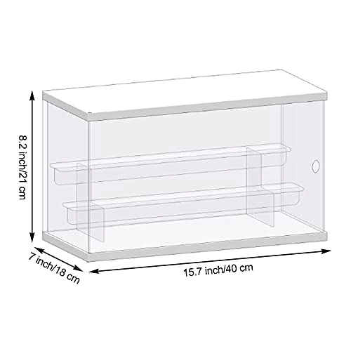 Clear Acrylic Display Case - 40 x 18 x 21 cm White-clear Step