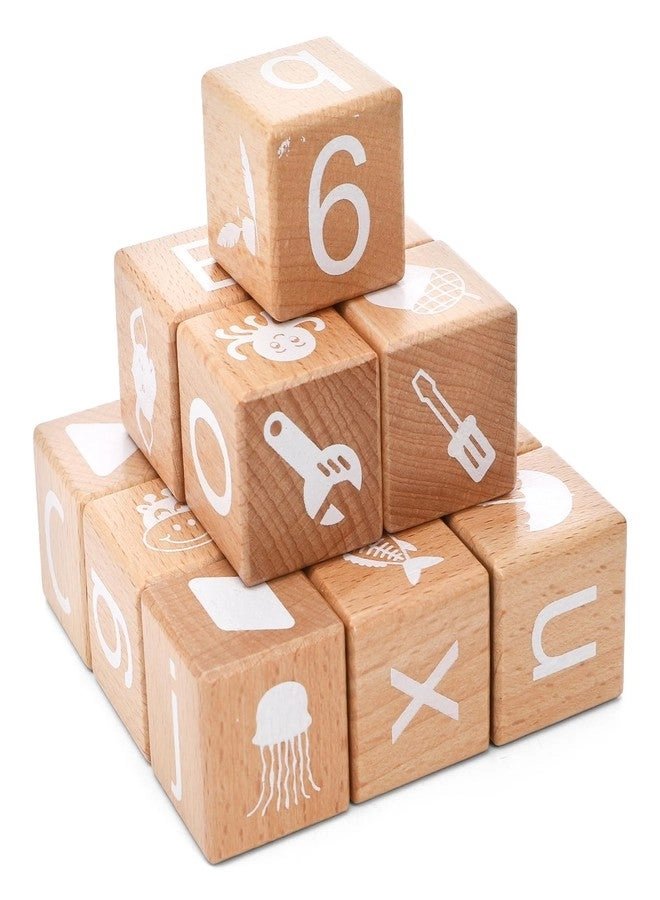 Wooden Alphabet Blocks - 26 pieces