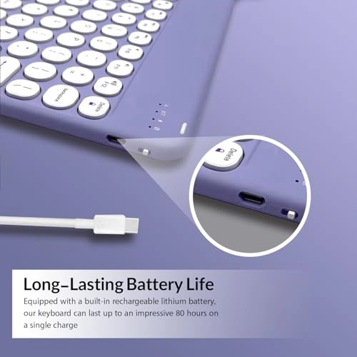 Wireless Bluetooth Rechargeable Keyboard - QWERTY Bluetooth