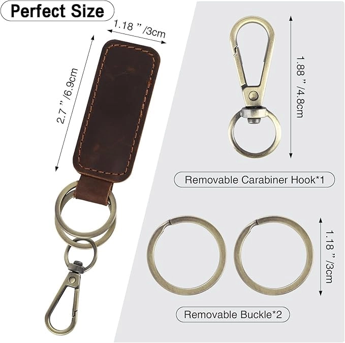 Leather Keychain - Car