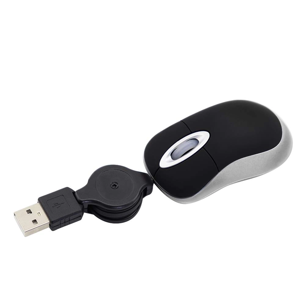Mini Retractable Optical Mouse - Wired