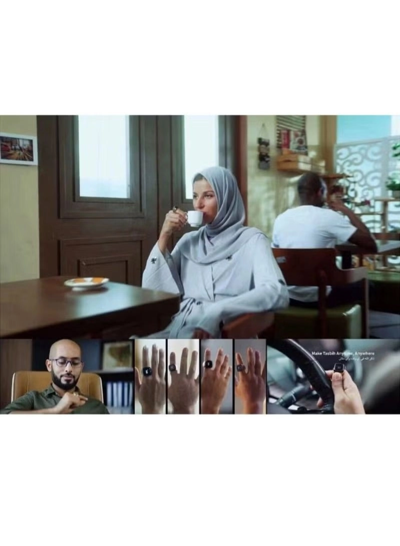 Zikr Ring Metal M02 - Green