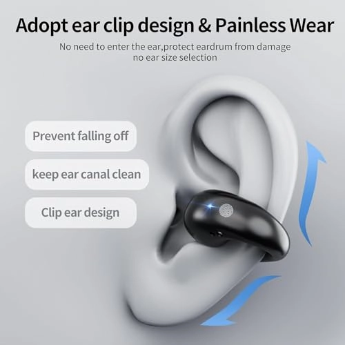 Open Ear Clip Headphones Wireless Headphone