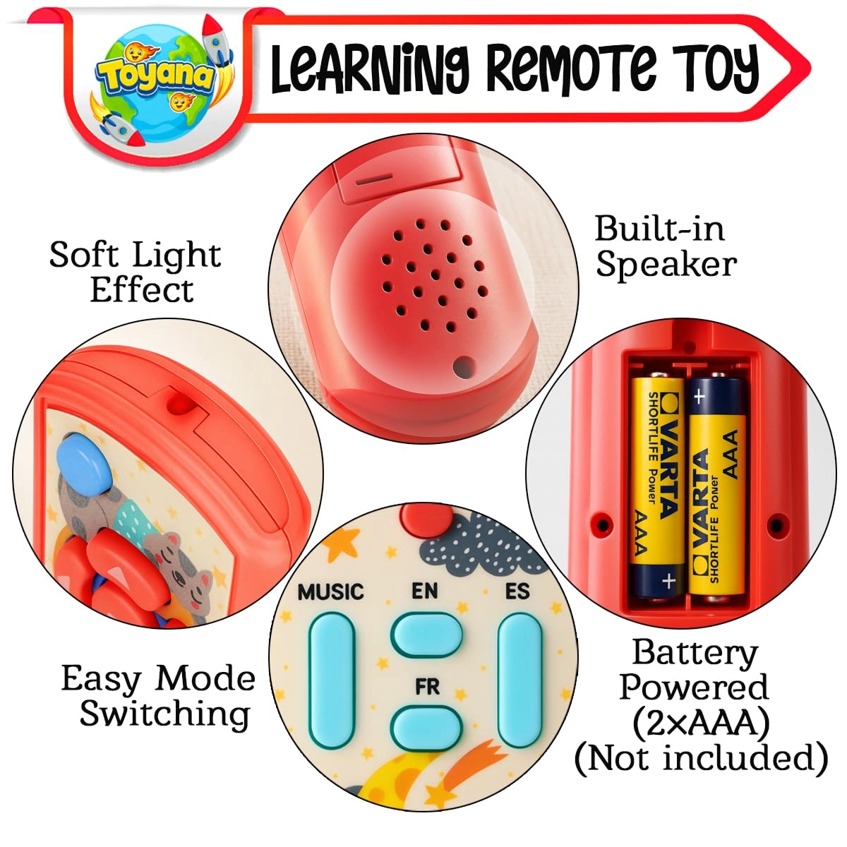 toyana Learning Remote Toy - 3 years+