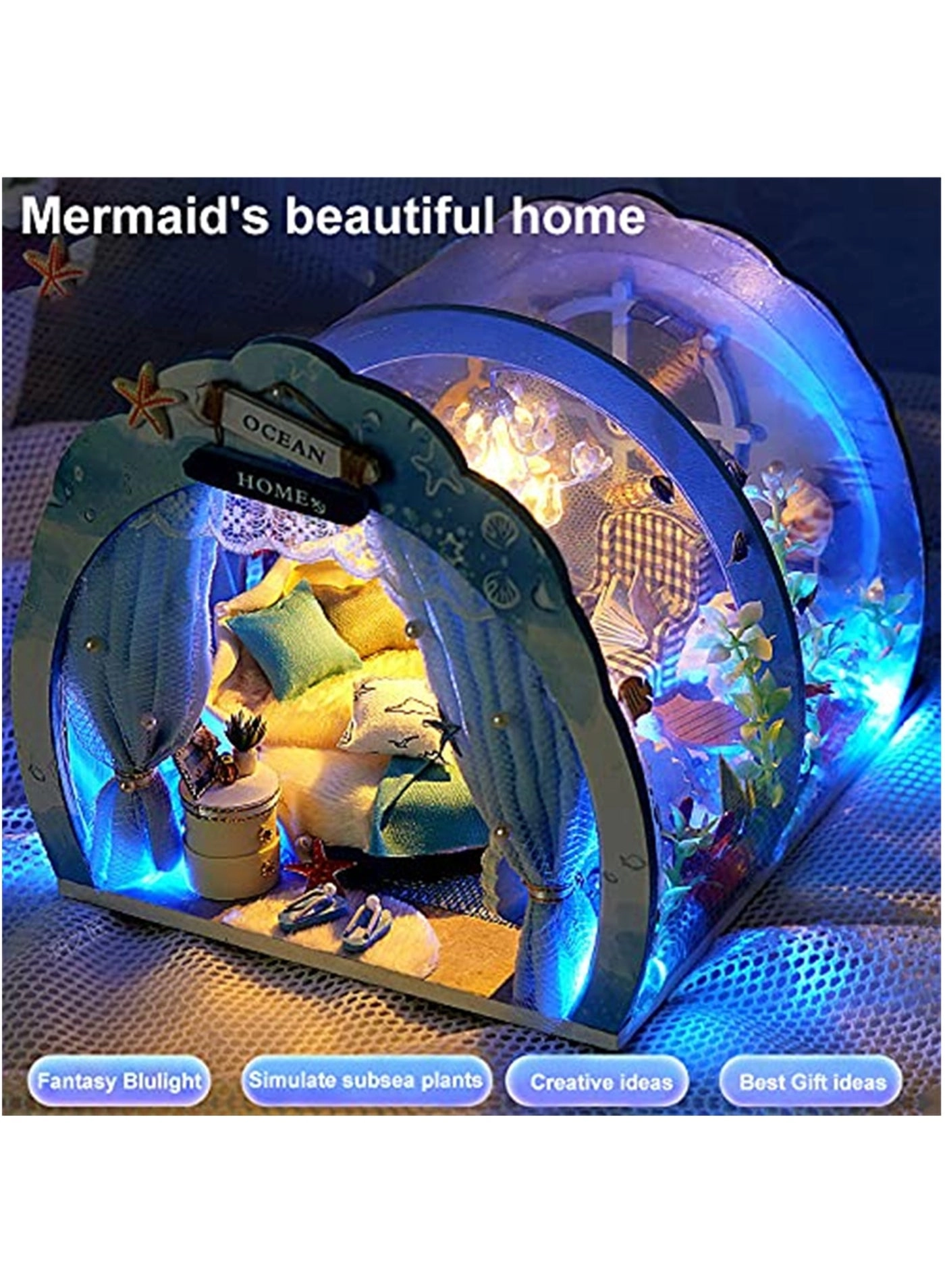 Miniature Dollhouse Kit - Mermaid Princess 1:24 Scale