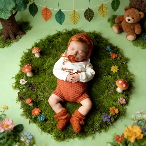 LOULOU Reborn Baby Doll - 20 Inch Soft Cloth Body & Vinyl Limbs Sleeping Ages 3+