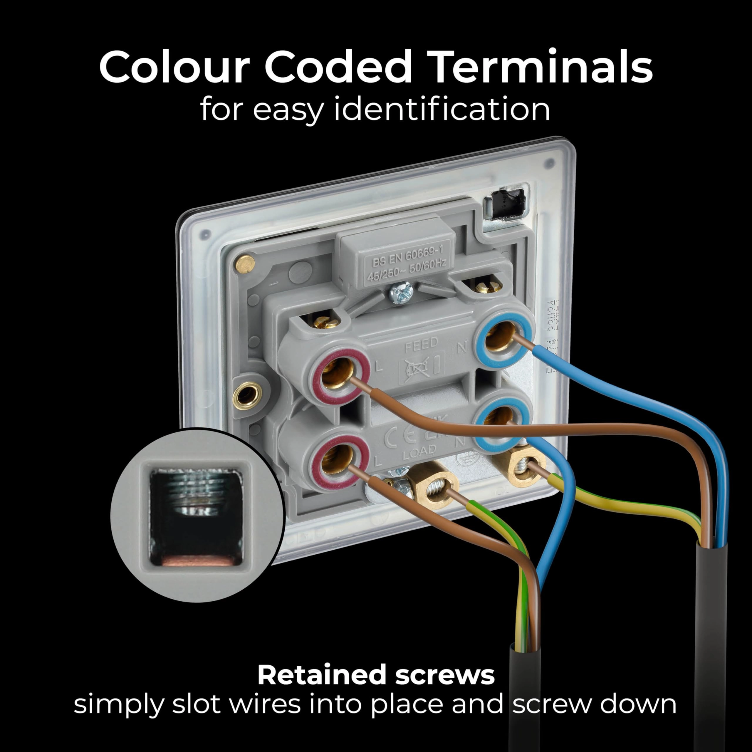 Cooker Switch - 45A Double Pole