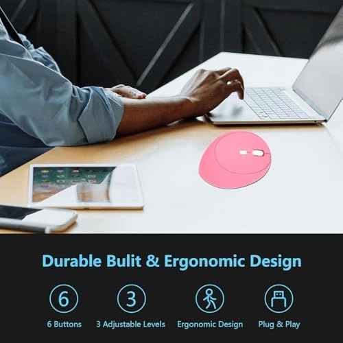Vertical Ergonomic Mouse - USB