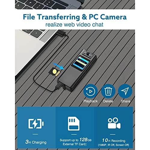 Night Vision Recorder - 32G/64G/128G 1080P 30fps
