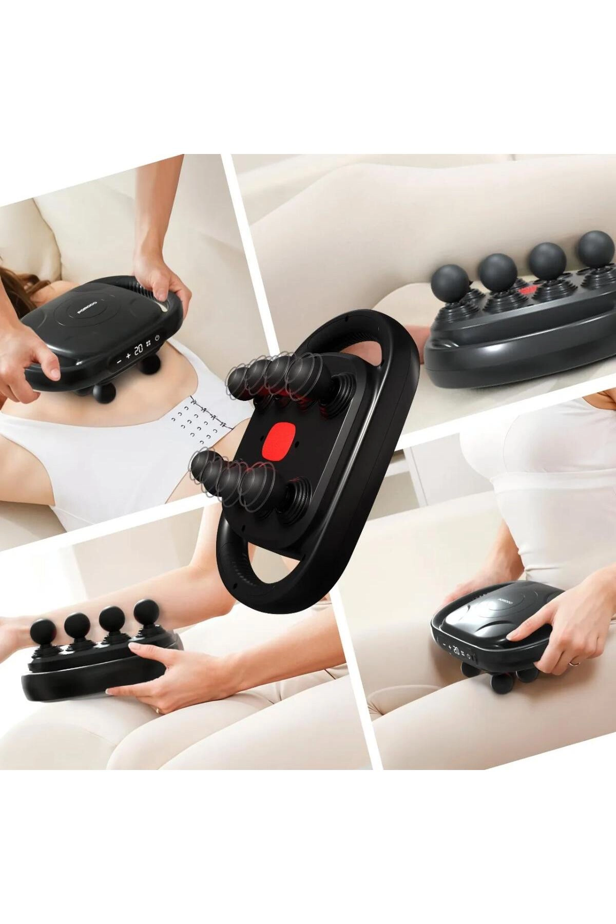 Power Pulse - Massage Gun 8-Head 9-Speed Red Light Therapy