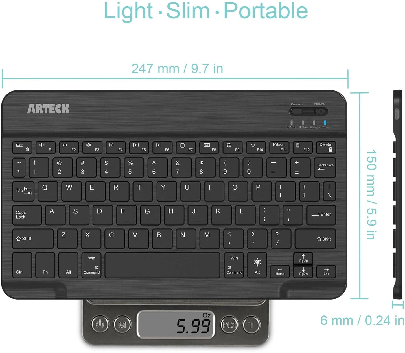 Universal Backlit Bluetooth Touch TV Keyboard - US Wireless
