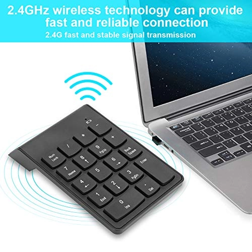 Wireless Numeric Keypad - 2.4G USB Black